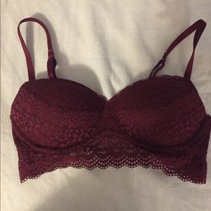 Maroon Xhilaration long line bra